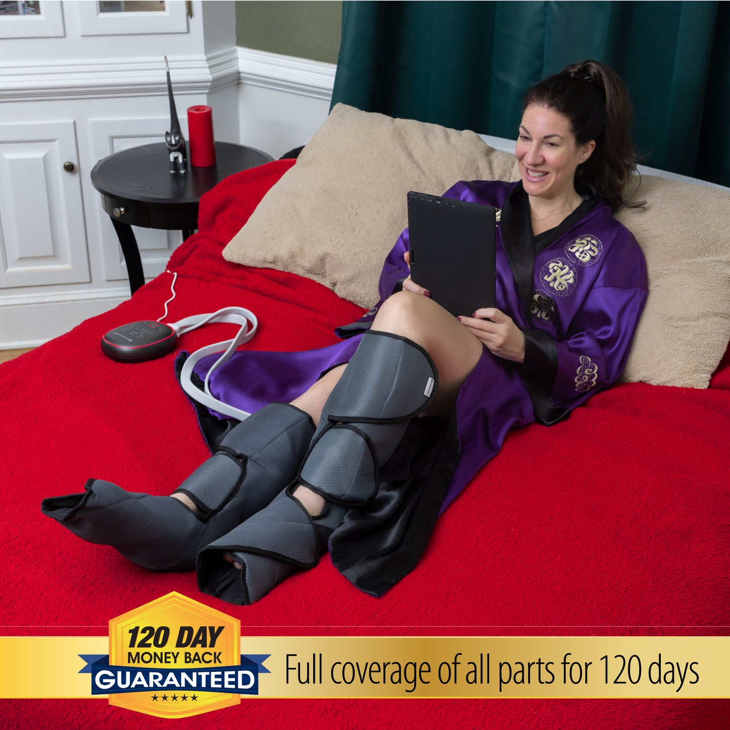 Massage Medik Fusion Compression Foot & Leg Wrap Massager