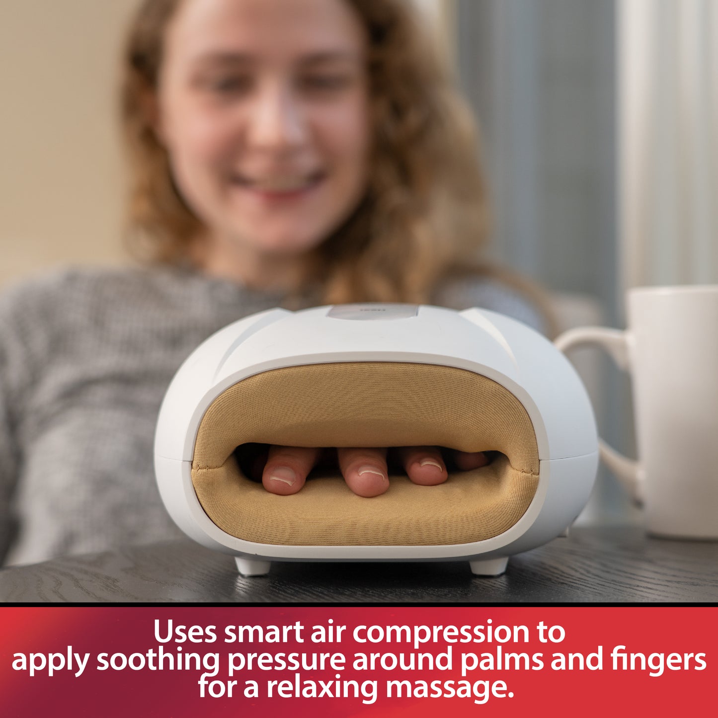 Massage Medik Cordless Acupressure Compression Therapy Hand Massager - With Heat